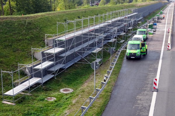 Gerüstbau in Brandenburg Autobahndreieck Havelland